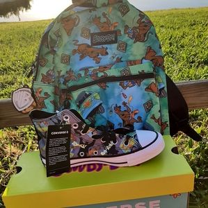 NWT Scooby Doo x Converse shoes and backpack